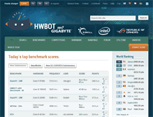 Tablet Screenshot of hwbot.org