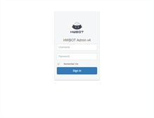 Tablet Screenshot of admin.hwbot.org